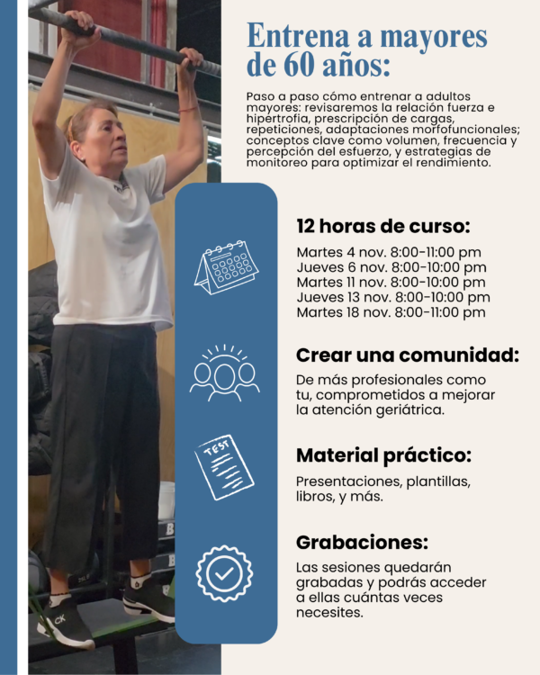 Descripción Entrenamiento antifrágil 🏋🏻👵🏻